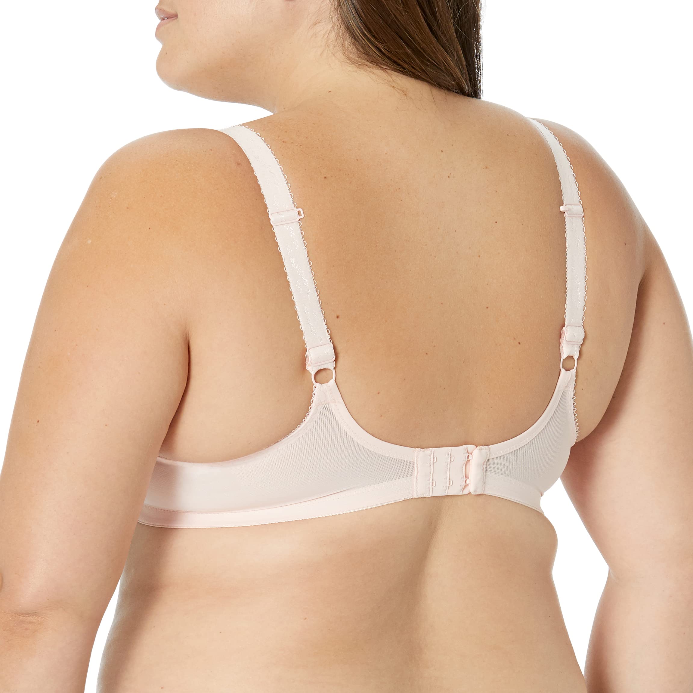 Elomi Women's Charley Plunge Bra: Elegant Floral Embroidery, Everyday Comfort. Three-Section Cup, Low Plunge Front, Flexible Back Sweep. DD+ Bras - Image 2