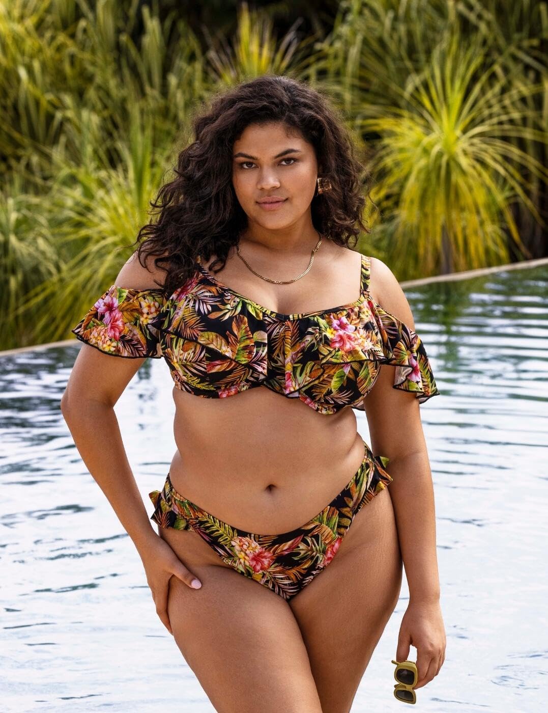 Elomi Women's Tiger Valley High Leg Bikini Brief - Image 3